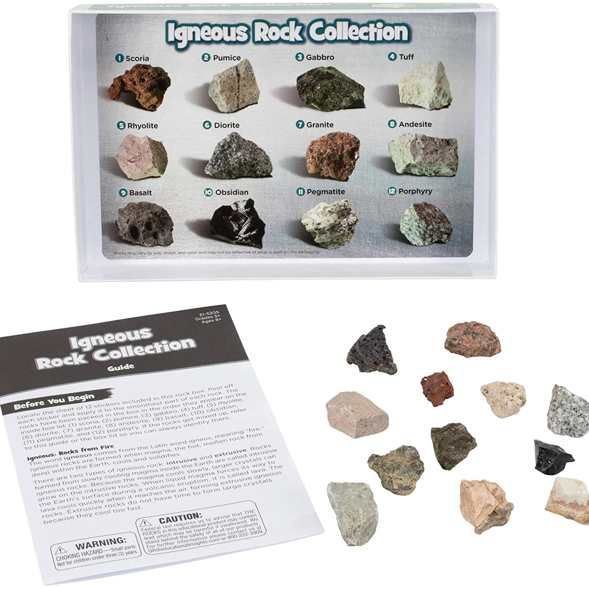 Educators Resource Educational Insights GeoSafari Rock and Fossil Explorer Set - 57 Pieces* Science & Discovery