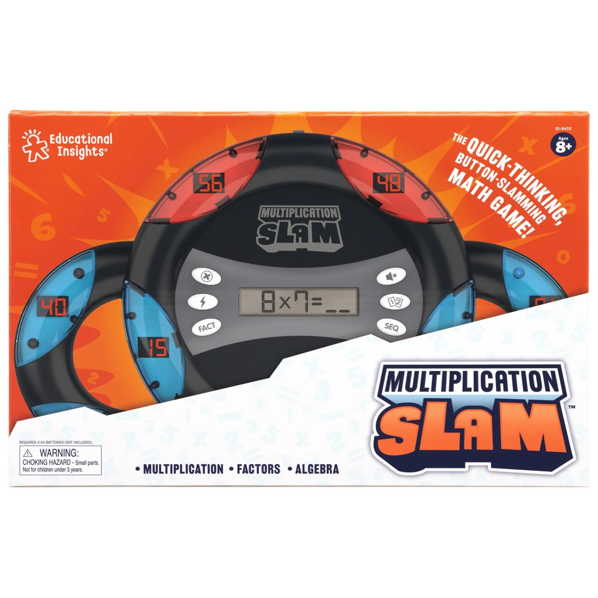 Educators Resource Educational Insights Multiplication Slam Electronic Math Handheld Game* Math Toys|Math, Counting & Time