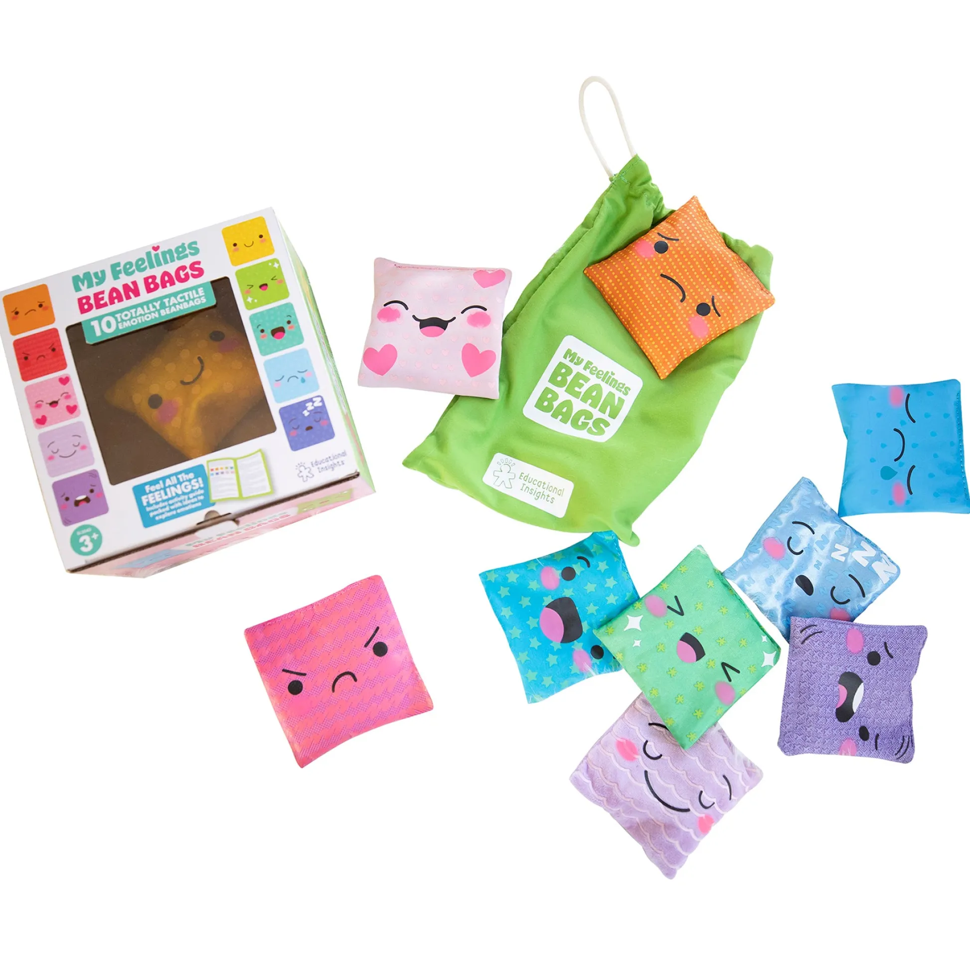 Educators Resource Educational Insights My Feelings Bean Bags - Emotion Exploration Set* Social & Emotional Skills|Preschool Education Toys & Activities