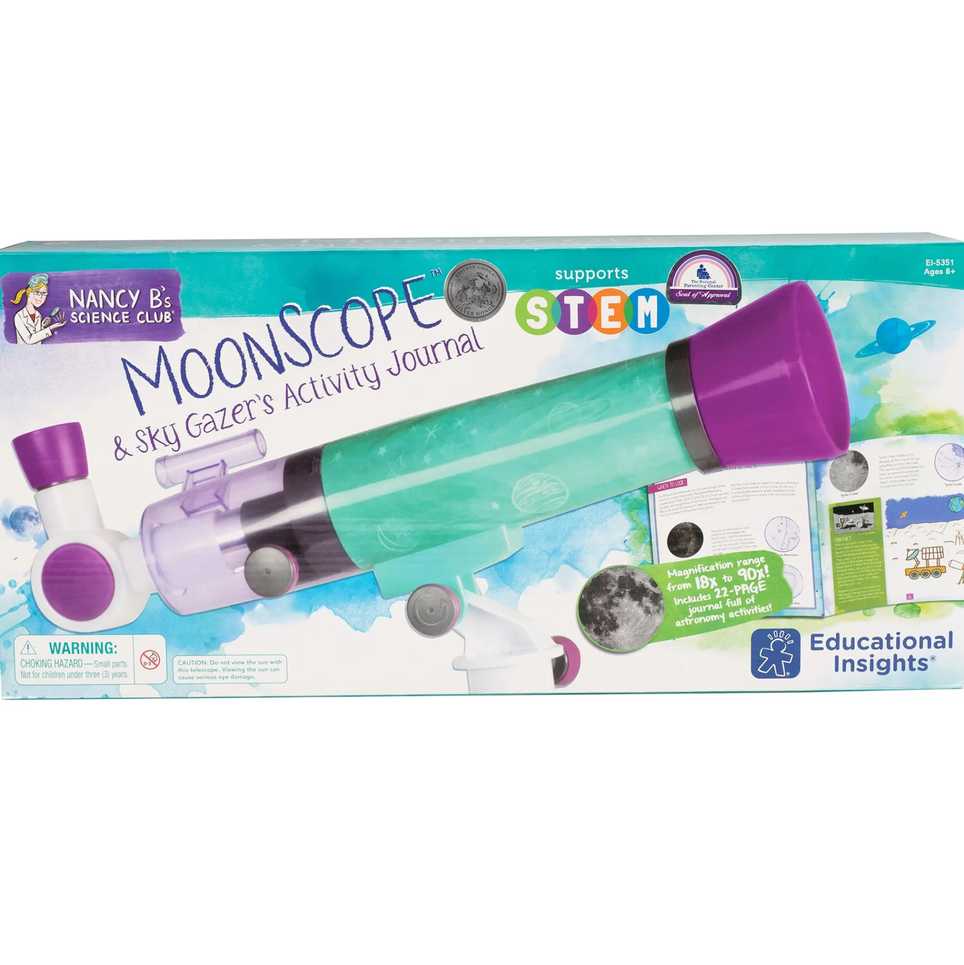 Educators Resource Educational Insights Nancy B’s Science Club MoonScope & Sky Gazer's Activity Journal* Science & Discovery