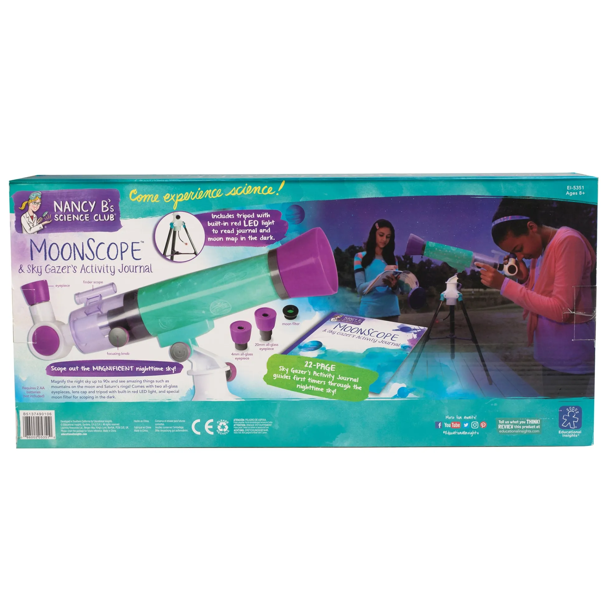 Educators Resource Educational Insights Nancy B’s Science Club MoonScope & Sky Gazer's Activity Journal* Science & Discovery