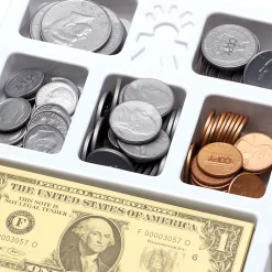 Educators Resource Educational Insights Play Money, Coins & Bills Tray - Realistic Pretend Cash Set* Math Toys|Math, Counting & Time