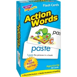 Flat River Group Educators Resource Action Words Skill Drill Flash Cards - Reading Enhancement for Grades 1-4* Reading, Writing & Speech