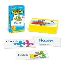 Flat River Group Educators Resource Action Words Skill Drill Flash Cards - Reading Enhancement for Grades 1-4* Reading, Writing & Speech