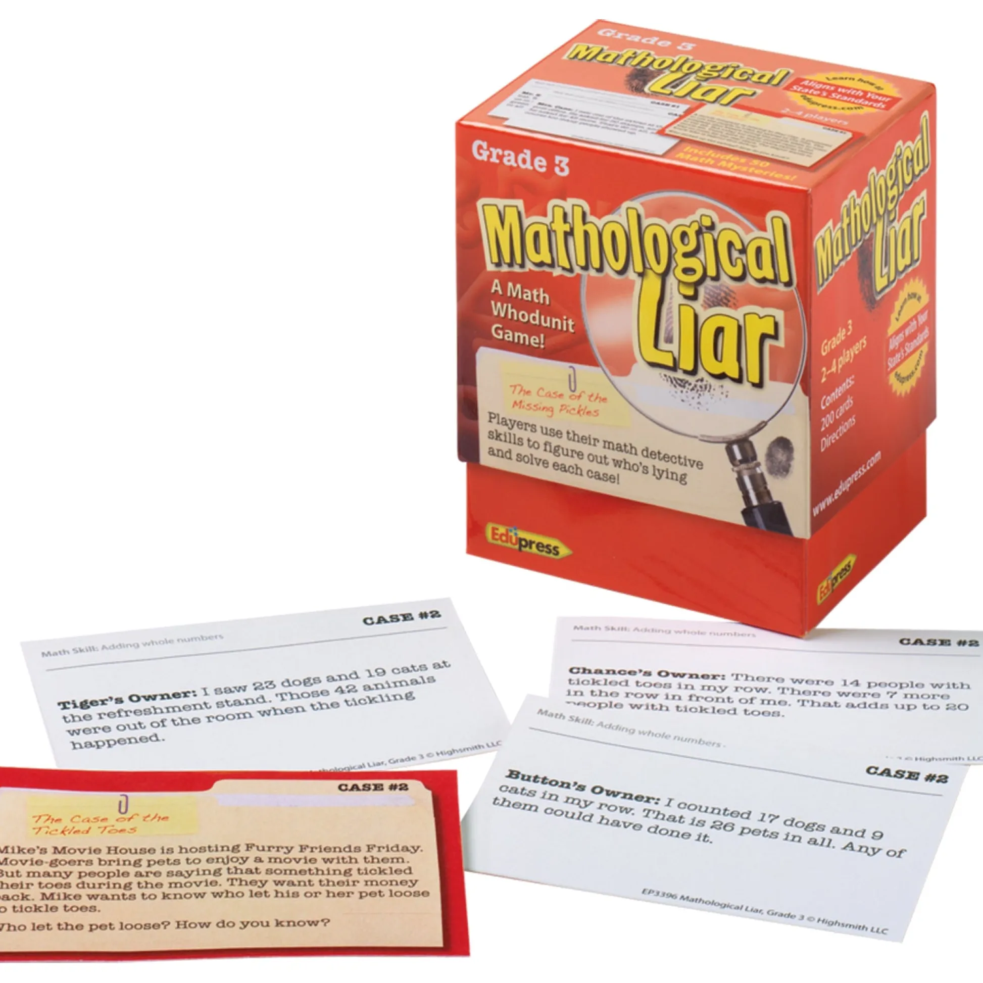 Educators Resource Edupress Mathological Liar Game - Grade 3 - Critical Thinking Math Mysteries* Role-Playing Games|Board Games