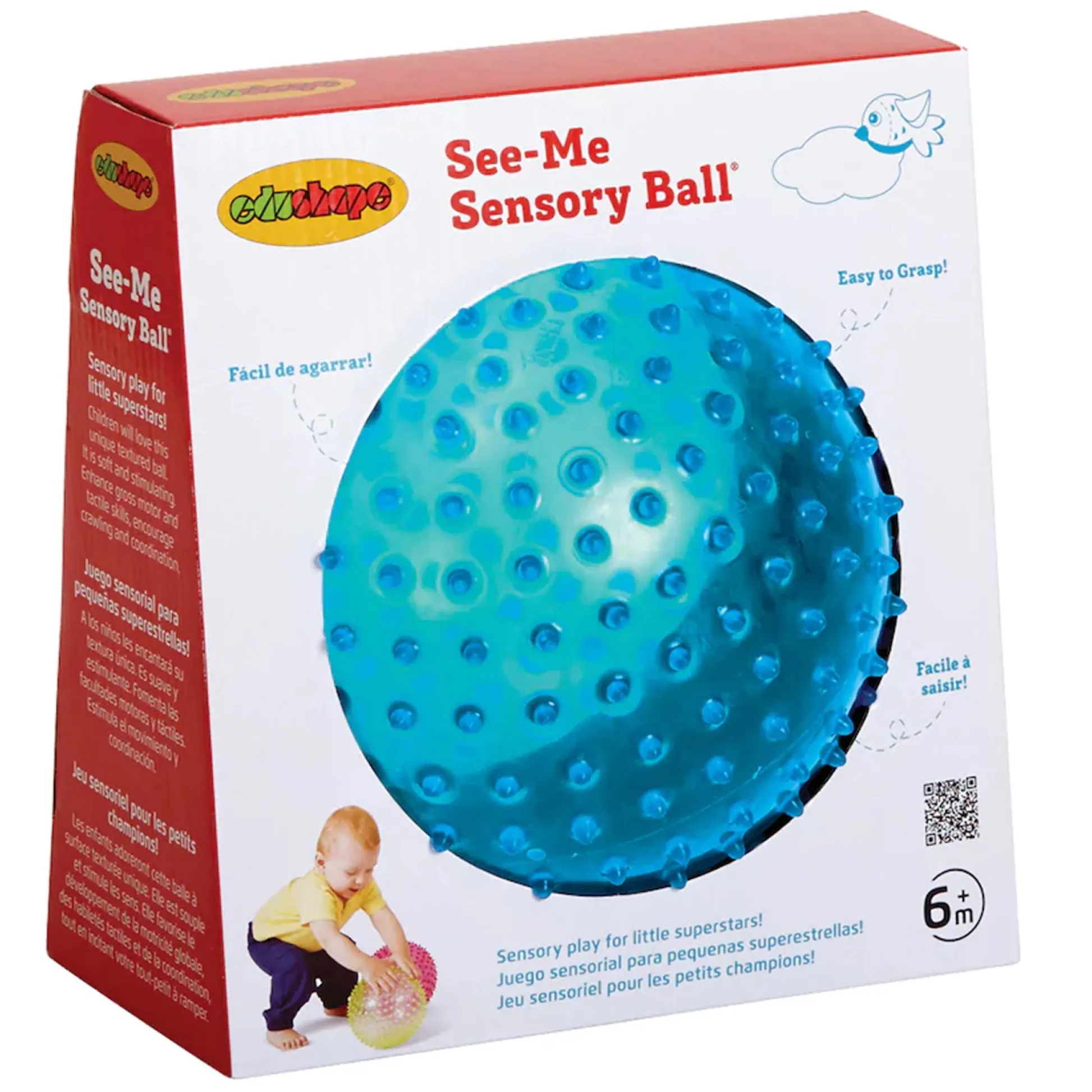 Educators Resource Edushape See-Me Sensory Ball - 7 Inch, Durable Nubby Surface* Developmental Toys