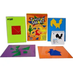 Educators Resource EduStic Tangram Smart Game - Colorful Shape-Matching Challenge* Toddler & Preschool Games & Puzzles