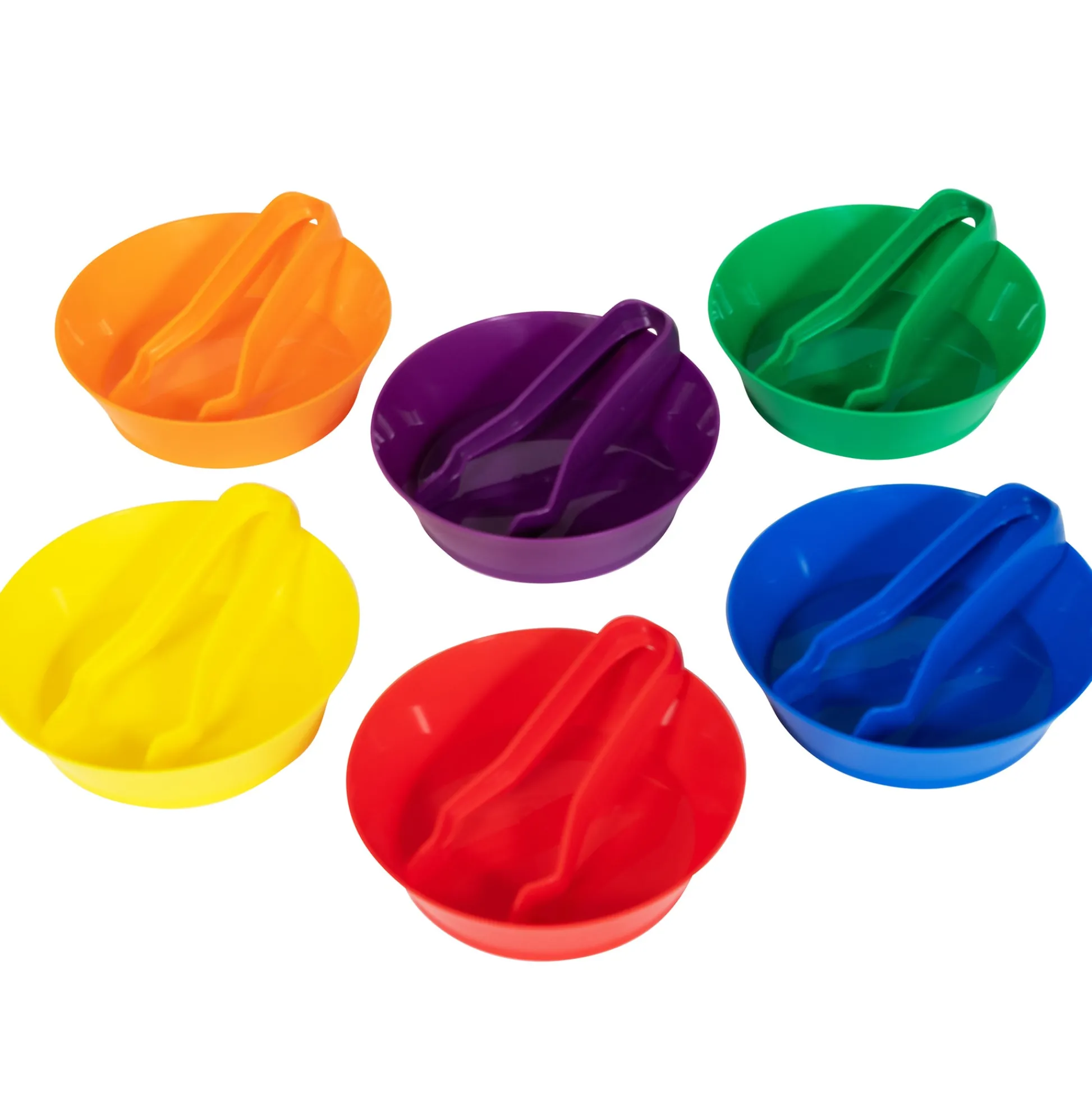 Educators Resource edxeducation Colorful Sorting Bowls & Tweezers Playset - 18m+ - 6 Vibrant Colors* Preschool Education Toys & Activities