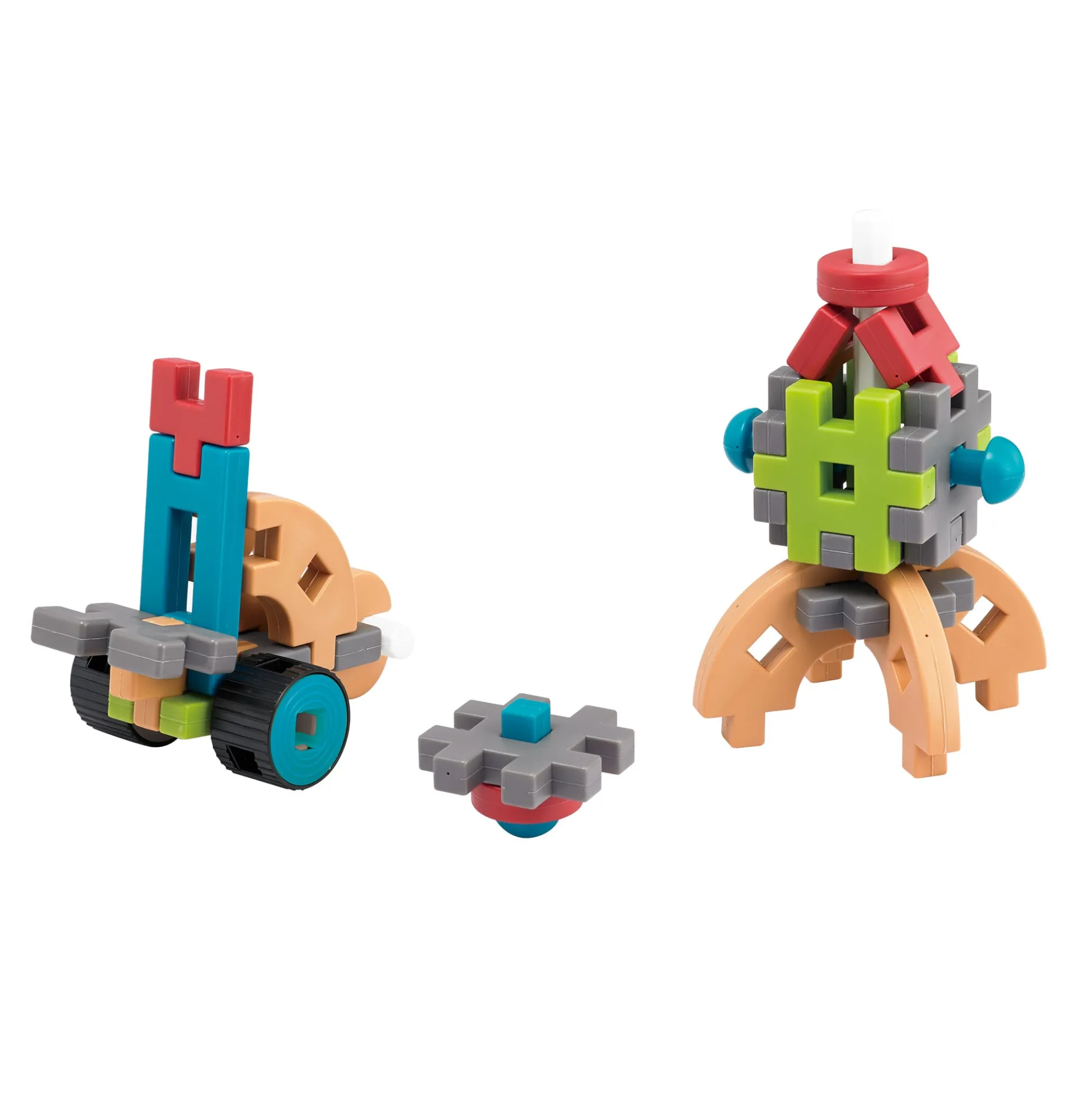 Educators Resource edxeducation Fun Blocks Activity Set - 83 Pieces, 19 Shapes, 16 Activity Cards* Preschool Building Sets & Blocks|Preschool Education Toys & Activities
