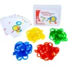 Educators Resource edxeducation Interlocking Rainbow Pebbles - Creative Building Set* Preschool Building Sets & Blocks|Preschool Education Toys & Activities