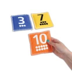 Educators Resource edxeducation Number & Dot Bean Bags - Colorful Counting Play Set of 10* Preschool Education Toys & Activities
