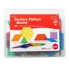 Educators Resource edxeducation Translucent Sensory Pattern Blocks - Tactile Exploration Set* Preschool Building Sets & Blocks|Preschool Education Toys & Activities