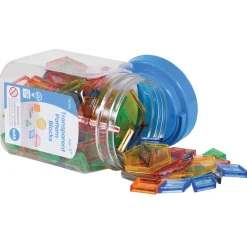 Educators Resource edxeducation Transparent Pattern Blocks - Mini Jar - 120 Pieces* Preschool Education Toys & Activities