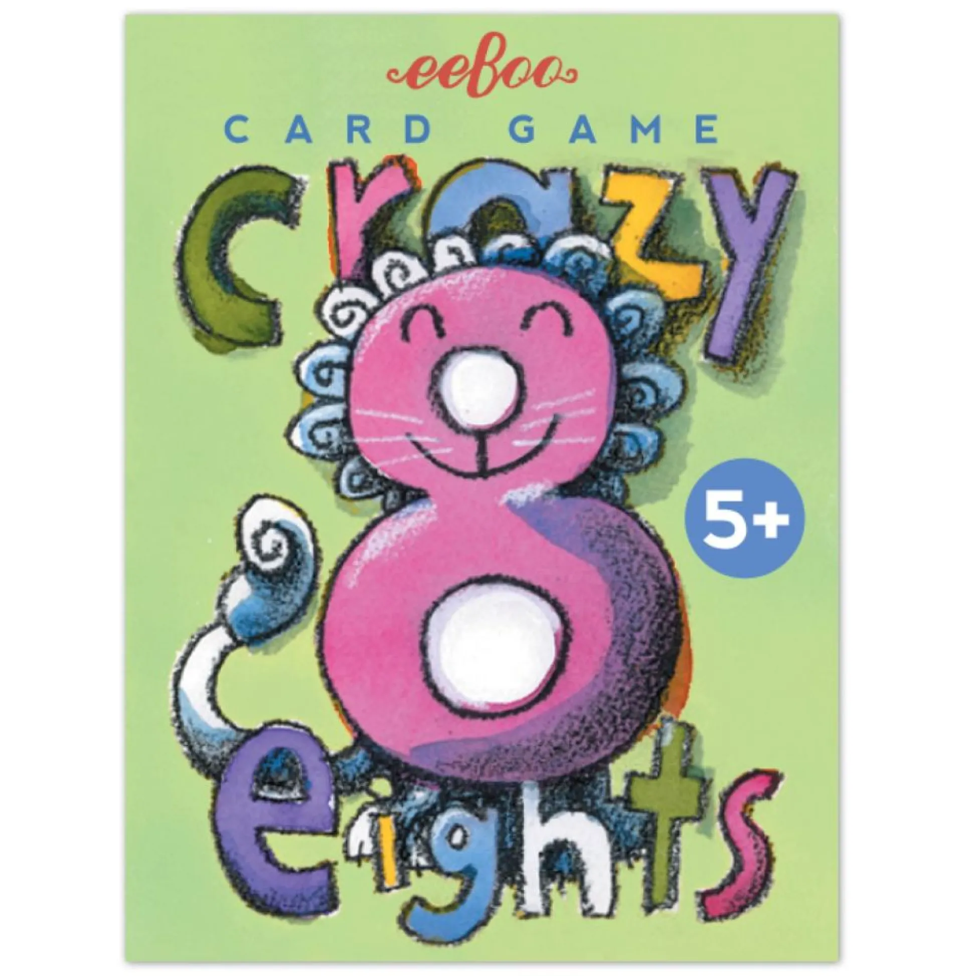 Flat River Group eeBoo Crazy Eight Illustrated Card Game for Kids* Social & Emotional Skills|Card Games