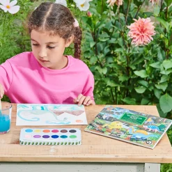Flat River Group eeBoo Dinosaur Series Watercolor Pad - 16 Sheets, 85 lb Paper* Drawing, Color & Painting