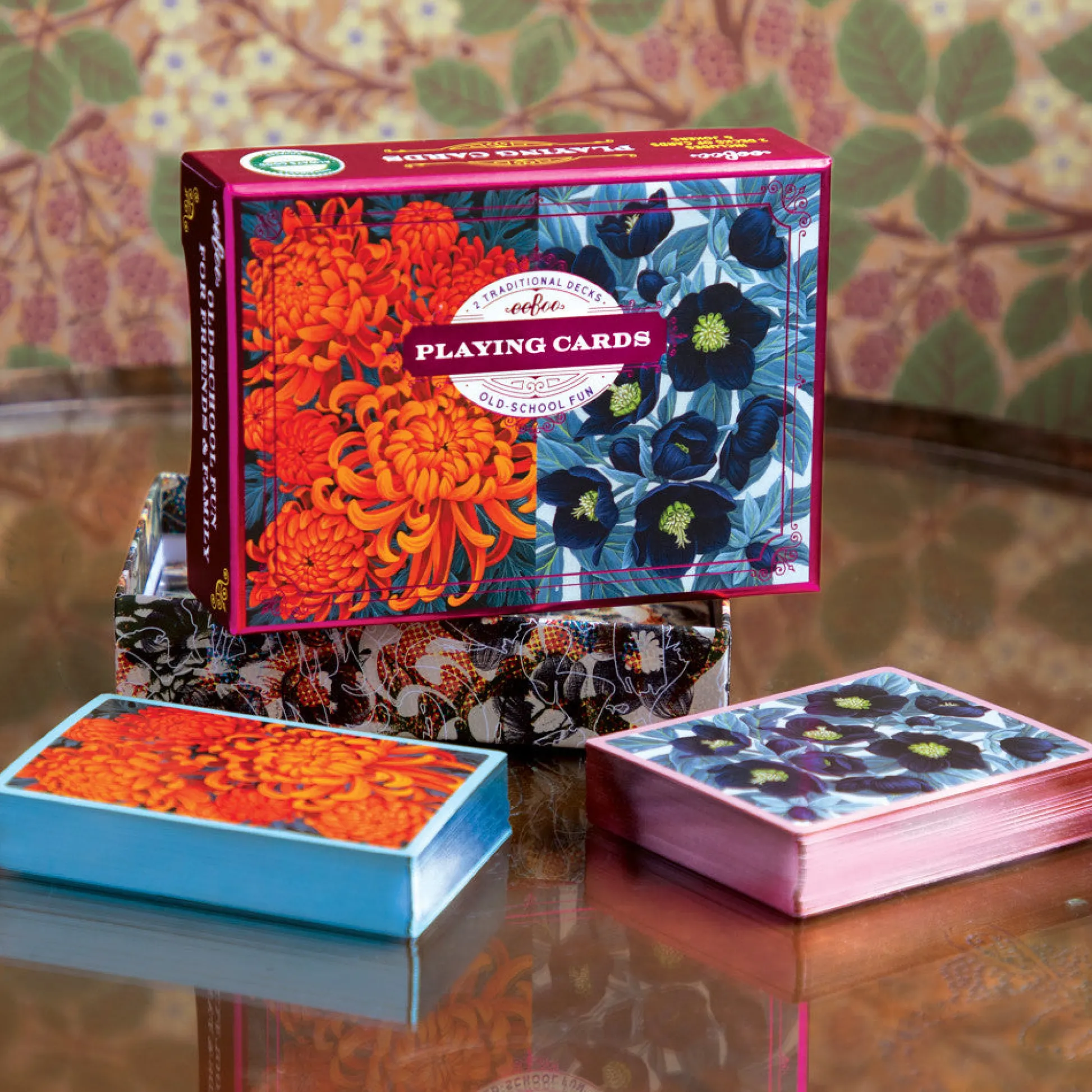 Flat River Group eeBoo Piece & Love: Autumn Abundance - Elegant Adult Playing Cards* Card Games