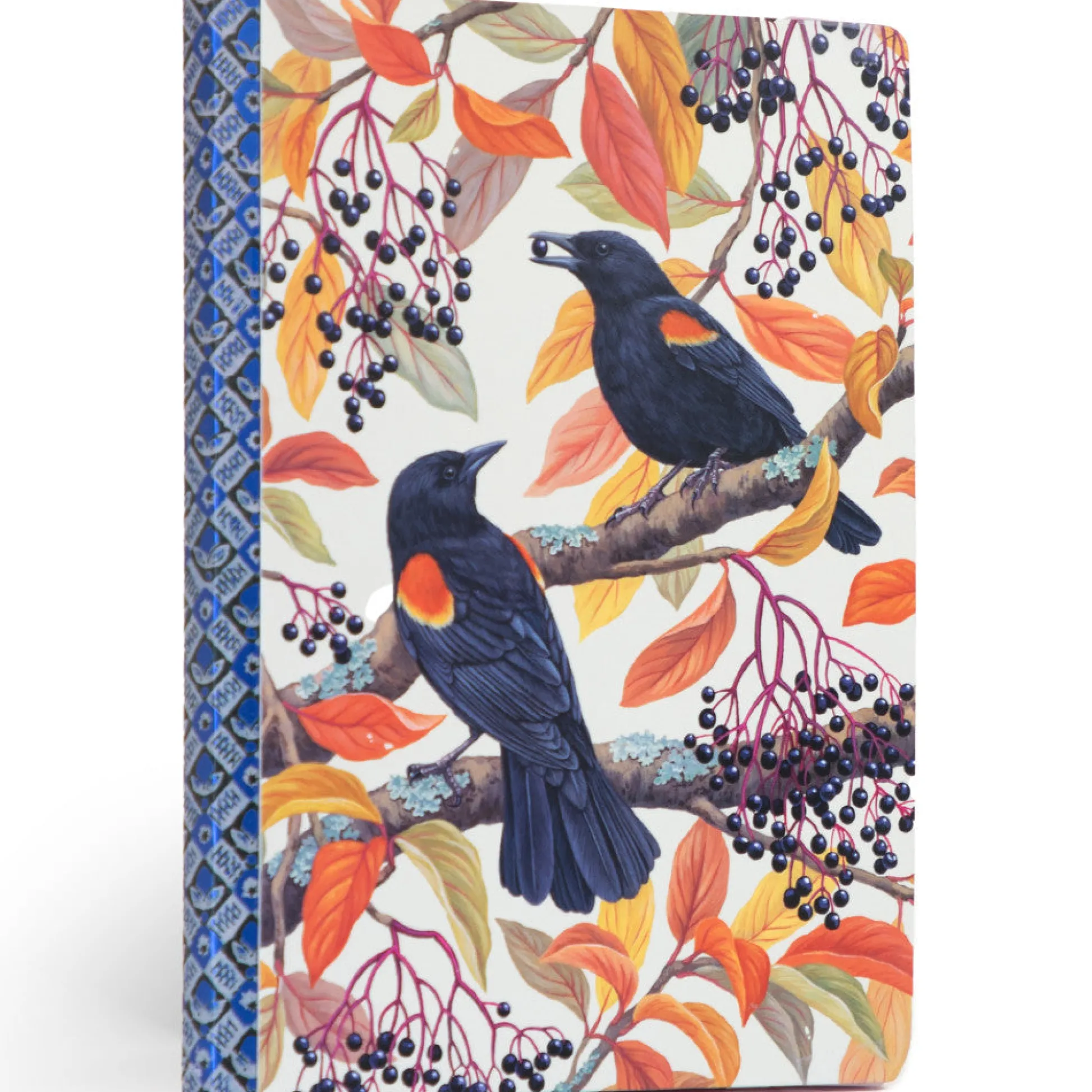 Flat River Group eeBoo Piece & Love Autumn Blackbirds Gilded Journal - Hardcover Diary* Drawing, Color & Painting