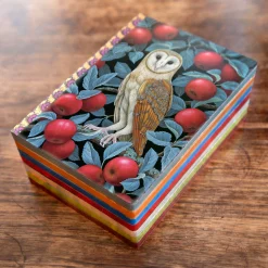 Flat River Group eeBoo Piece & Love Barn Owl Gilded Journal - Hardcover Diary* Drawing, Color & Painting