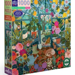 Flat River Group eeBoo Piece & Love English Greenhouse Jigsaw Puzzle - 1000 pc* Puzzles