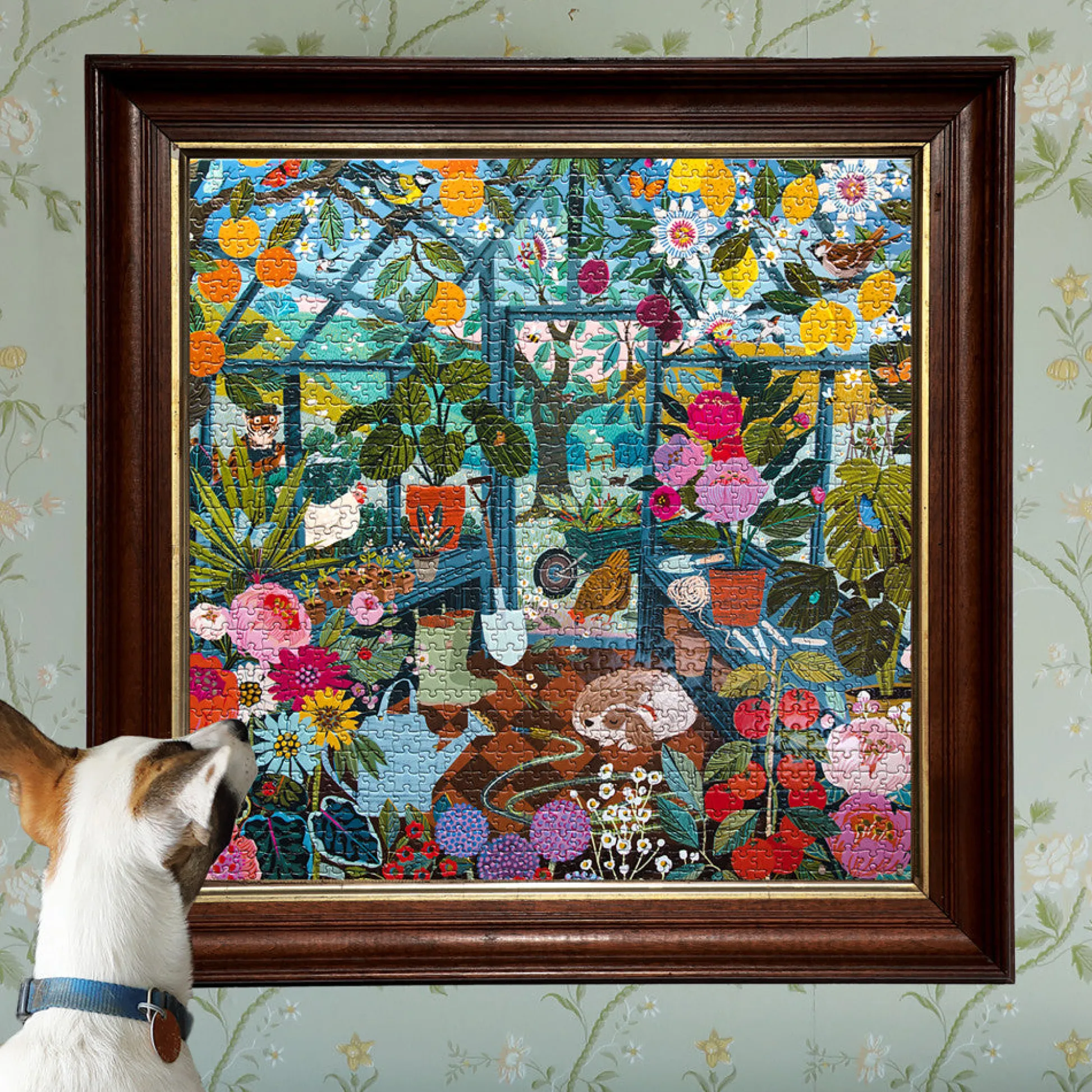 Flat River Group eeBoo Piece & Love English Greenhouse Jigsaw Puzzle - 1000 pc* Puzzles