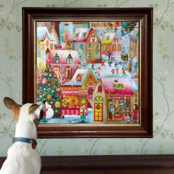 Flat River Group eeBoo Piece & Love Holiday Village 1000-Piece Puzzle* Puzzles