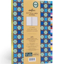 Flat River Group eeBoo Piece & Love Starlight Pinwheels Gilded Journal - Vibrant Adult Diary* Drawing, Color & Painting