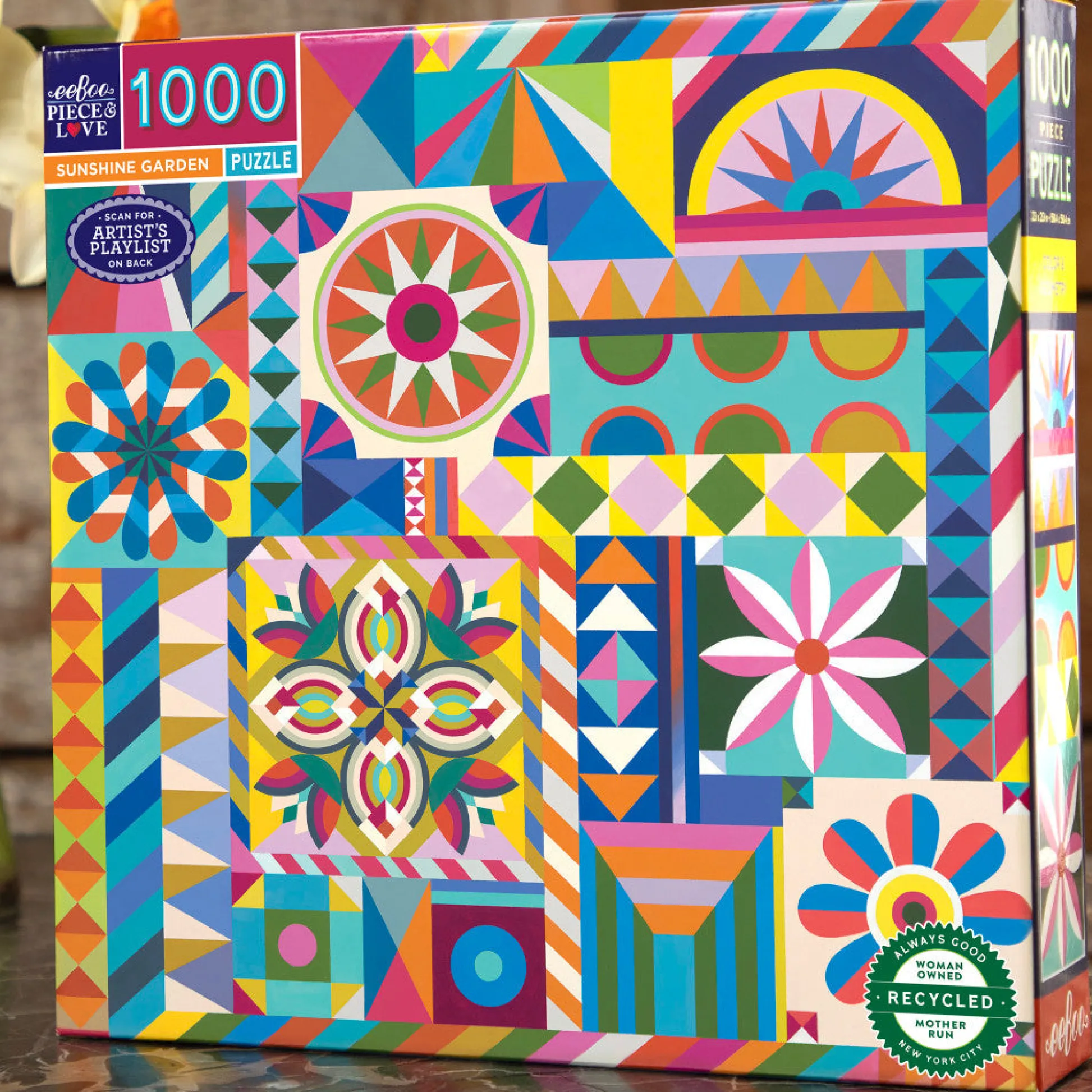 Flat River Group eeBoo Piece & Love Sunshine Garden Jigsaw Puzzle - 1000 pc* Puzzles