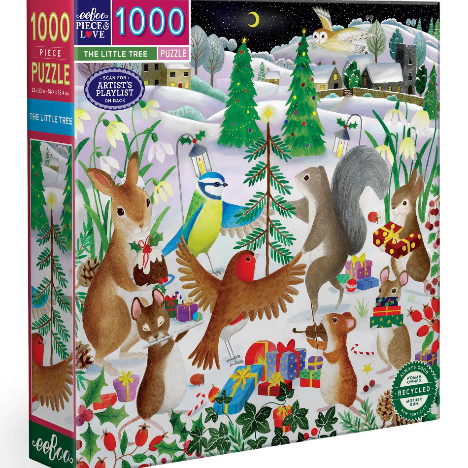 Flat River Group eeBoo Piece & Love: The Little Tree 1000-Piece Puzzle* Puzzles