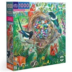 Flat River Group eeBoo Piece & Love Wildlife Treasure 1000-Piece Jigsaw Puzzle* Puzzles