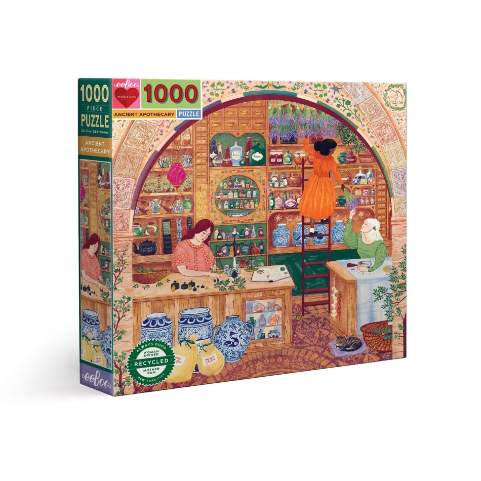 Flat River Group eeBoo Piece and Love Ancient Apothecary 1000 Piece Jigsaw Puzzle* Puzzles