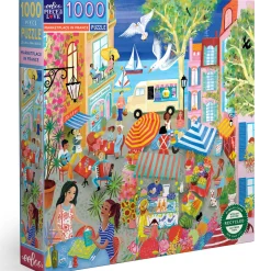 Flat River Group eeBoo Piece and Love Marketplace in France Jigsaw Puzzle - 1000 pc* Puzzles