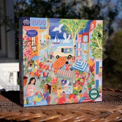 Flat River Group eeBoo Piece and Love Marketplace in France Jigsaw Puzzle - 1000 pc* Puzzles