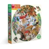 Flat River Group eeBoo Piece and Love Mushrooms and Butterflies 500-Piece Round Jigsaw Puzzle* Puzzles