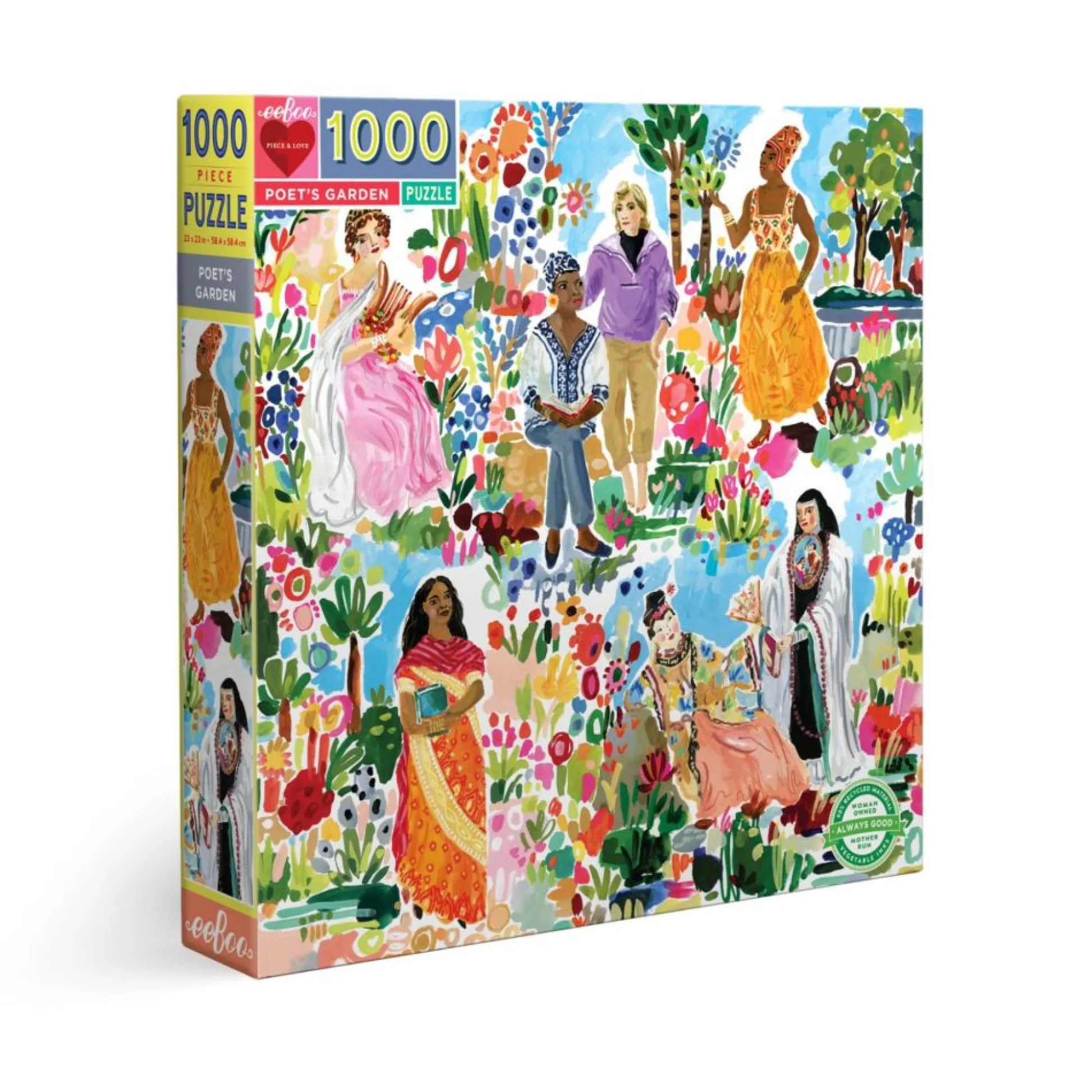 Flat River Group eeBoo Piece and Love Poet's Garden 1000-Piece Jigsaw Puzzle for Adults* Puzzles