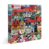 Flat River Group eeBoo Piece and Love Whimsical Village 1000 pc Puzzle* Puzzles