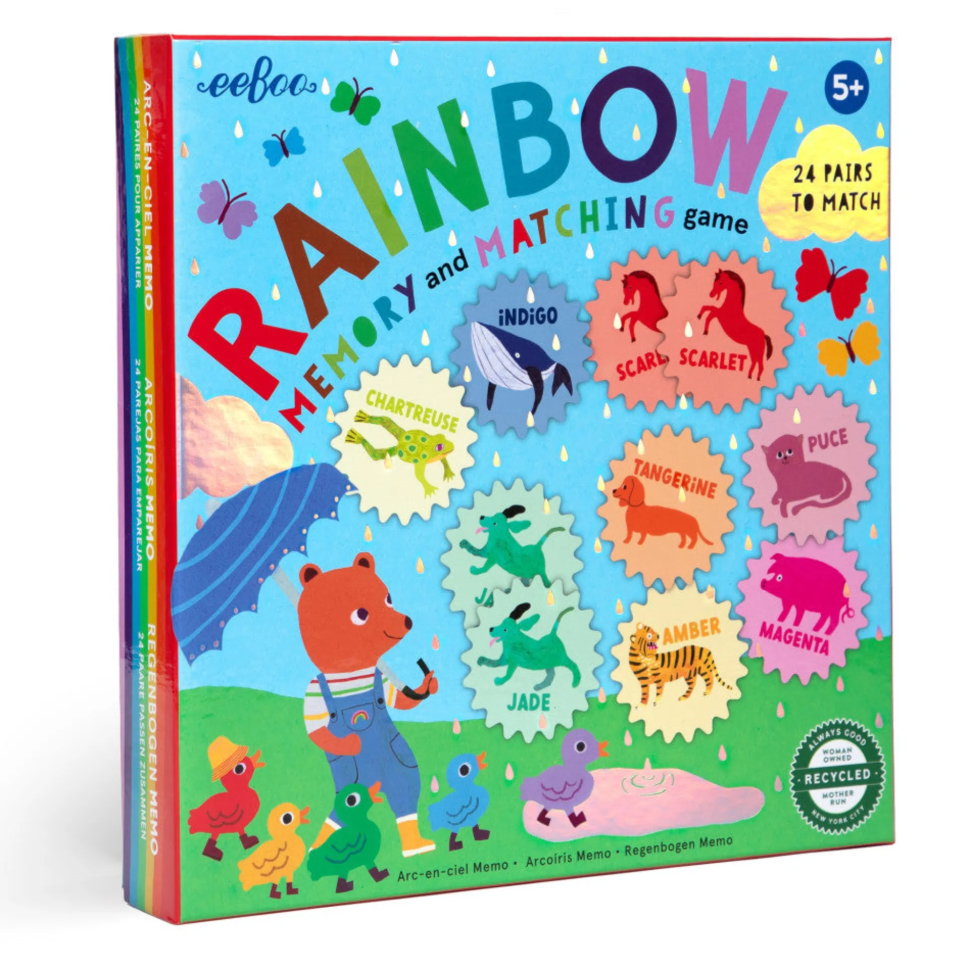 Flat River Group eeBoo Rainbow Memory Matching Game - Educational Color Recognition Set* Board Games|Role-Playing Games