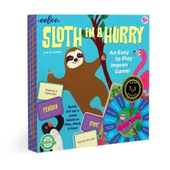 Flat River Group eeBoo Sloth in a Hurry Quick Action Improv Board Game* Board Games|Role-Playing Games
