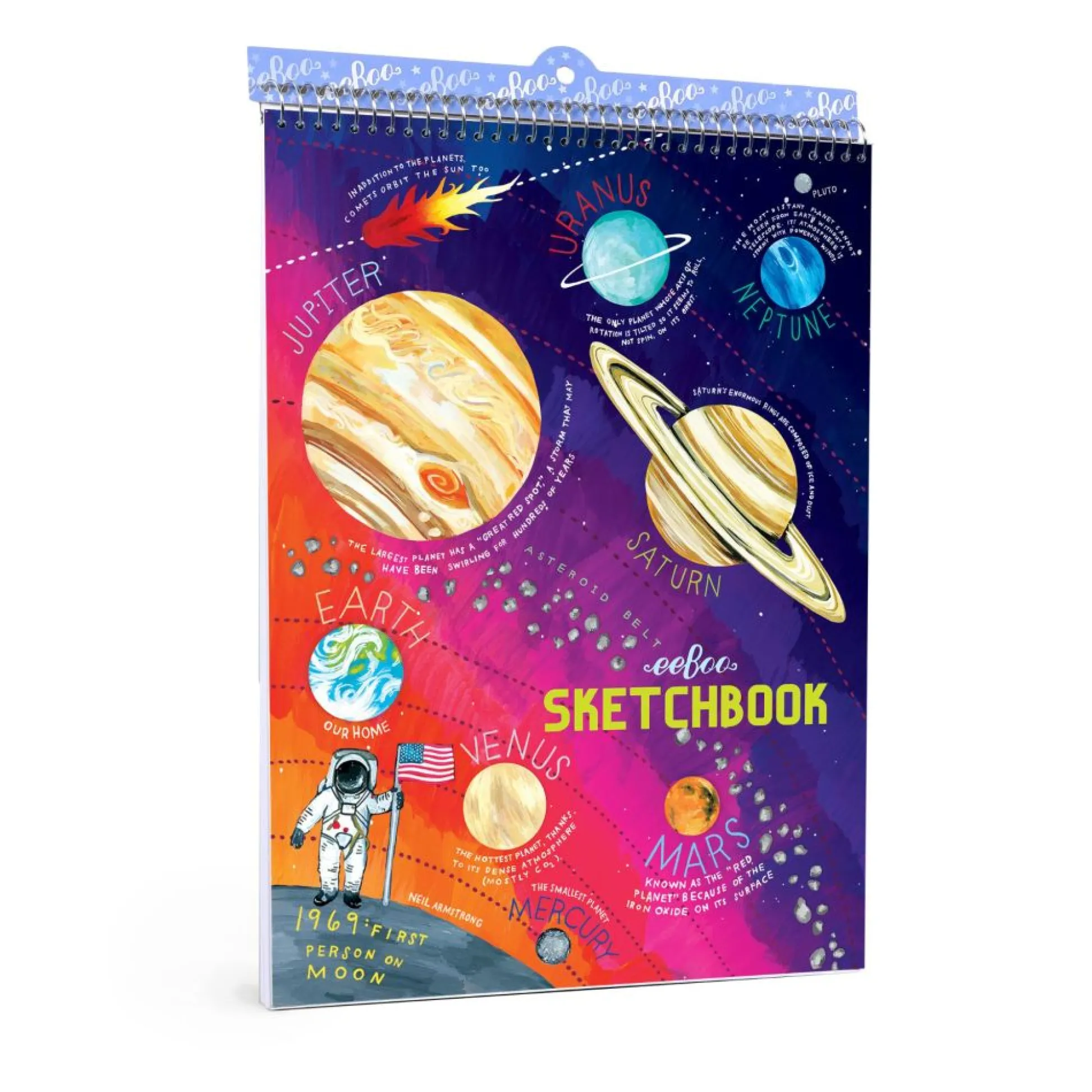 Flat River Group eeBoo Solar System Artist Sketchbook with Monika Forsberg Illustrations*Kids Kids Books|Drawing, Color & Painting