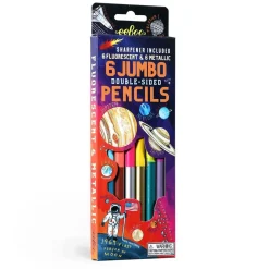 Flat River Group eeBoo Solar System Fluorescent Double-Sided Color Pencils Set* Drawing, Color & Painting