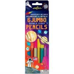 Flat River Group eeBoo Solar System Fluorescent Double-Sided Color Pencils Set* Drawing, Color & Painting