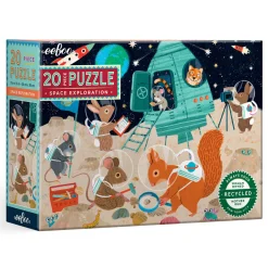 Flat River Group eeBoo Space Exploration 20-Piece Kids Jigsaw Puzzle, Ages 3+* Puzzles