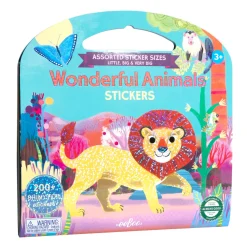 Flat River Group eeBoo Wonderful Animals Foiled Sticker Book - Over 200 Sparkling Stickers*Kids Kids Books|Crafts & Activities