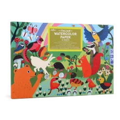 Flat River Group eeBoo Woodland Rainbow Watercolor Pad - High-Quality Italian Paper* Drawing, Color & Painting