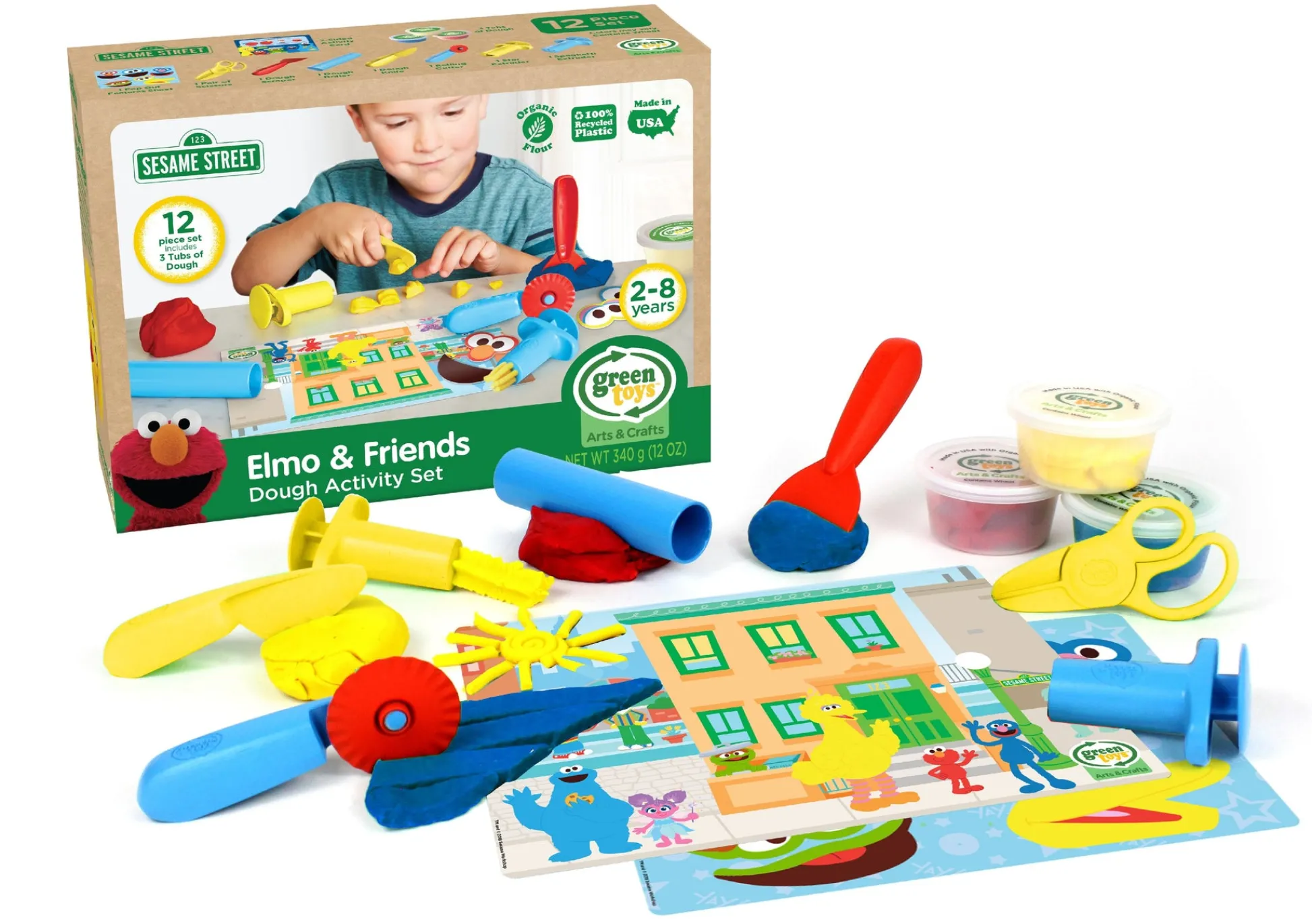 The Distribution Solutions Elmo & Friends Organic Dough Playset with Tools* Clay, Dough & Sand Art