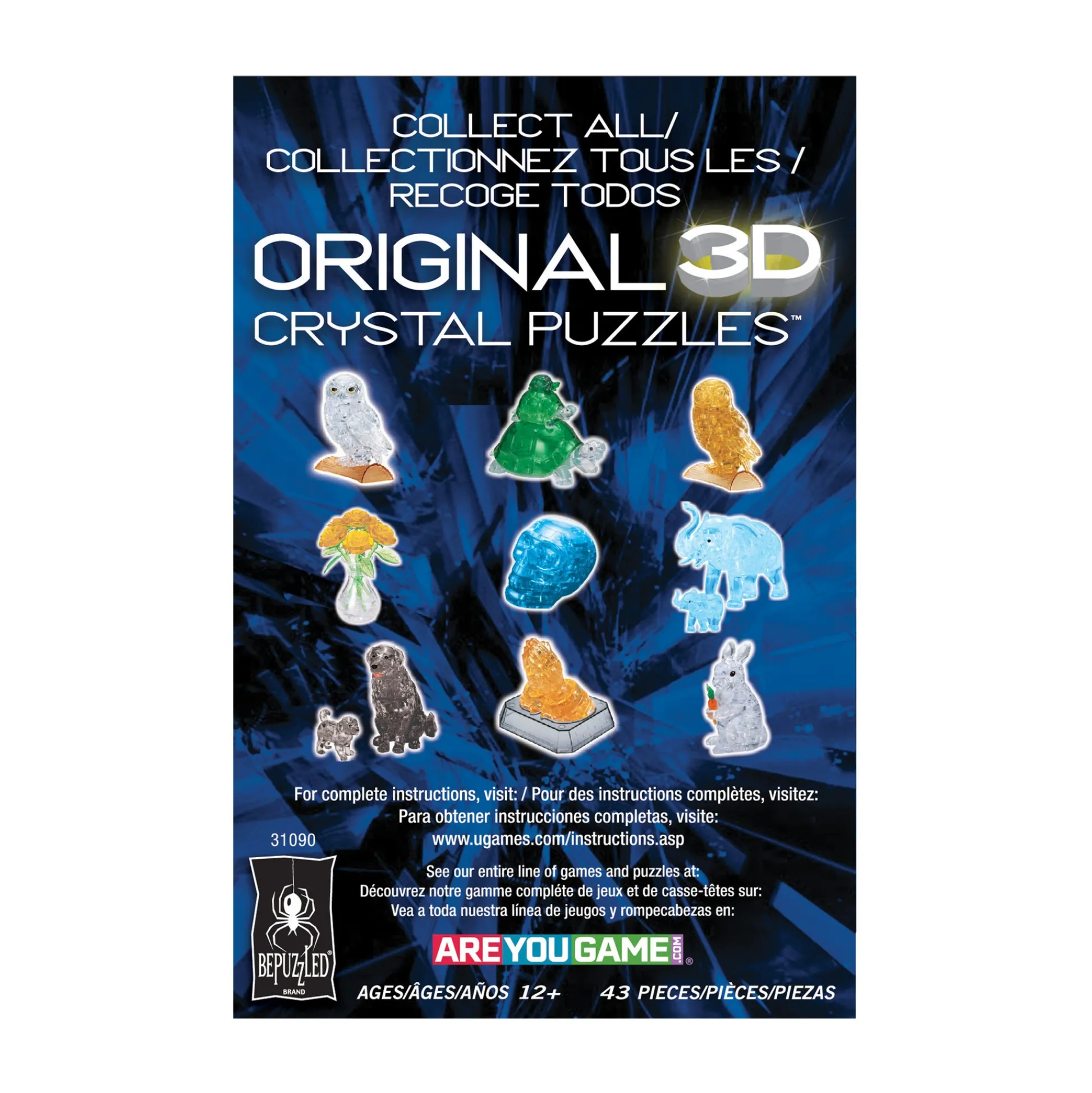 AreYouGame Enchanted 3D Crystal Frog Prince Puzzle - 43 Pieces* Puzzles