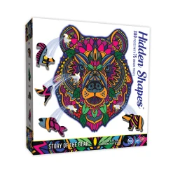 The Distribution Solutions Enchanted Wilderness Bear-Shaped Jigsaw Puzzle - 300 pc* Puzzles
