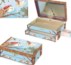 The Distribution Solutions Enchantmints Owl Travellers Music Jewelry Box for Girls* Miniature & Collectible Dolls|Stuffed Animals & Plush Toys