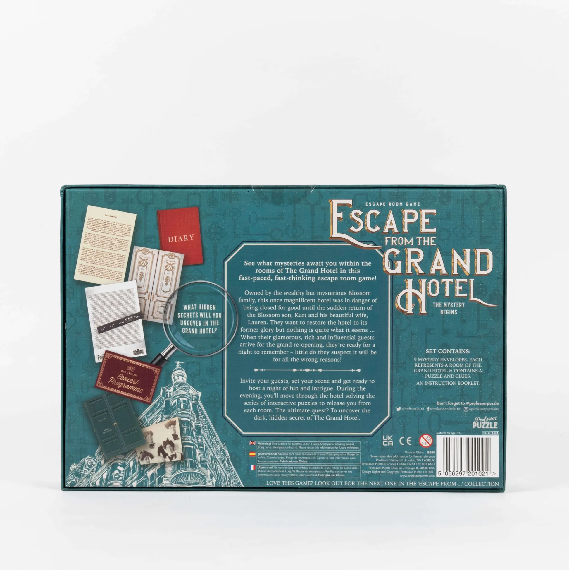 Professor Puzzle Escape from the Grand Hotel Mystery Puzzle Game* Role-Playing Games|Puzzles