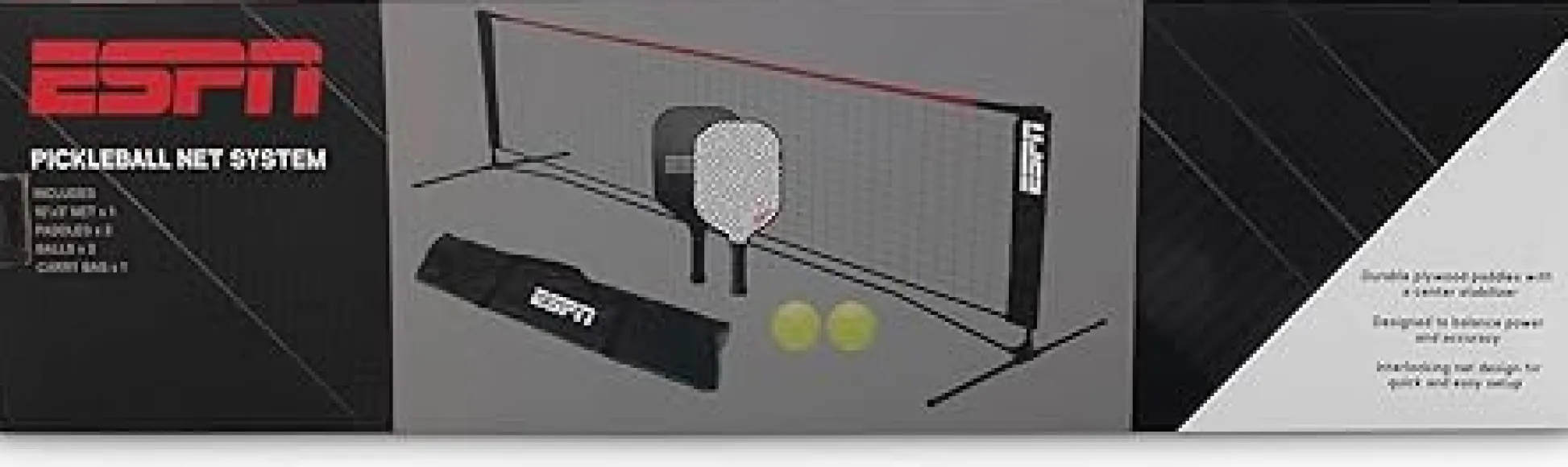 The Distribution Solutions ESPN Ultimate Pickleball Fun Set with Portable Net* Toy Sports