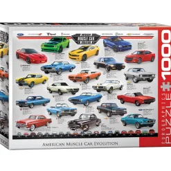 Flat River Group Eurographics American Muscle Car Evolution 1000-Piece Jigsaw Puzzle* Puzzles